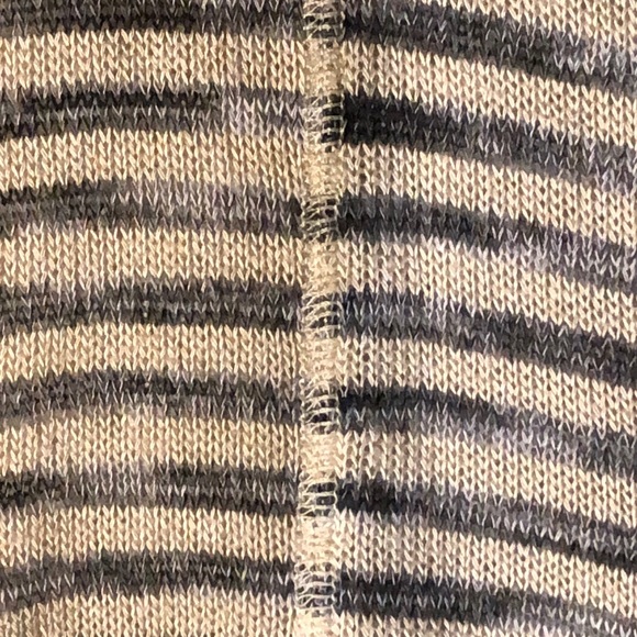*Lightweight Tan and Blue Striped Sweater! - Picture 6 of 8